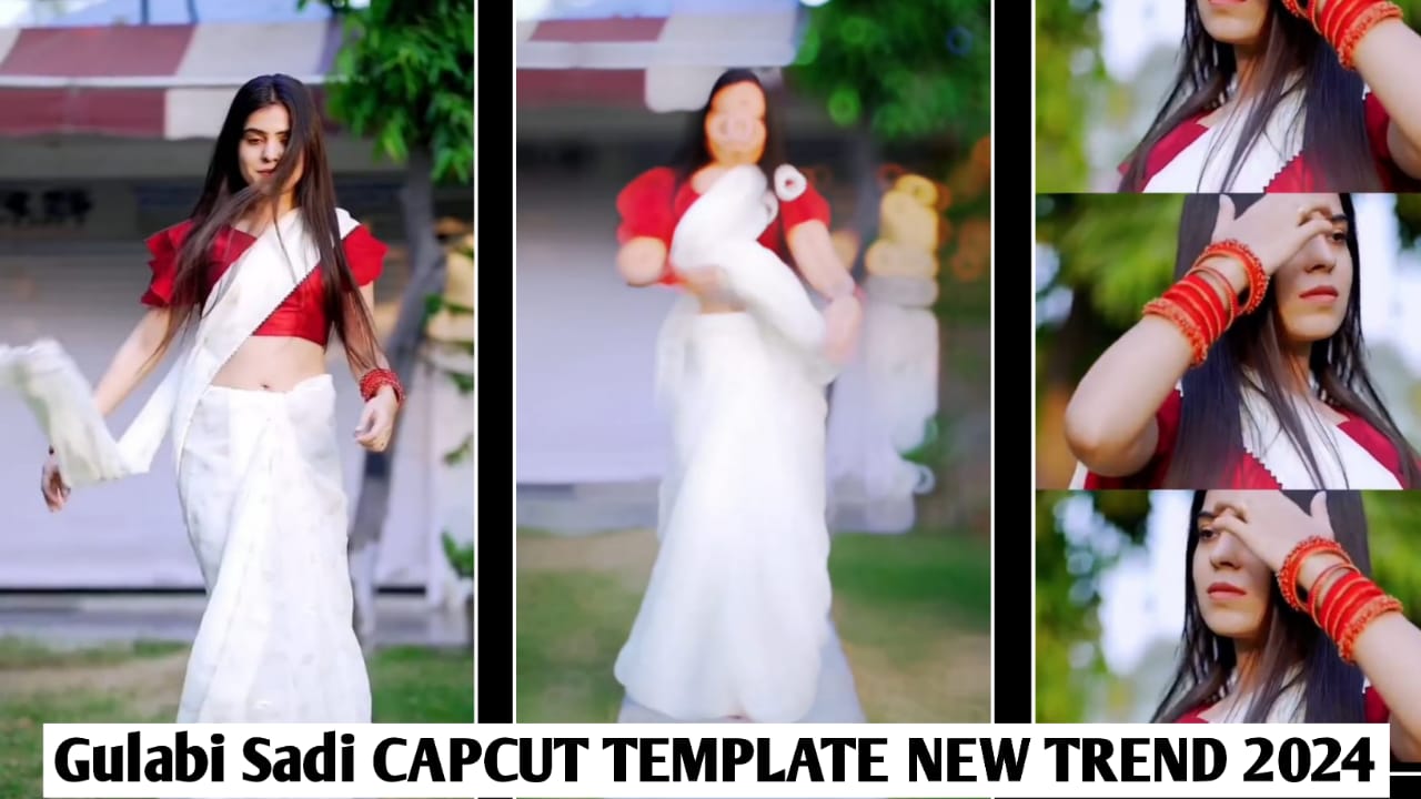 Gulabi Sadi New Capcut Template Link 2024