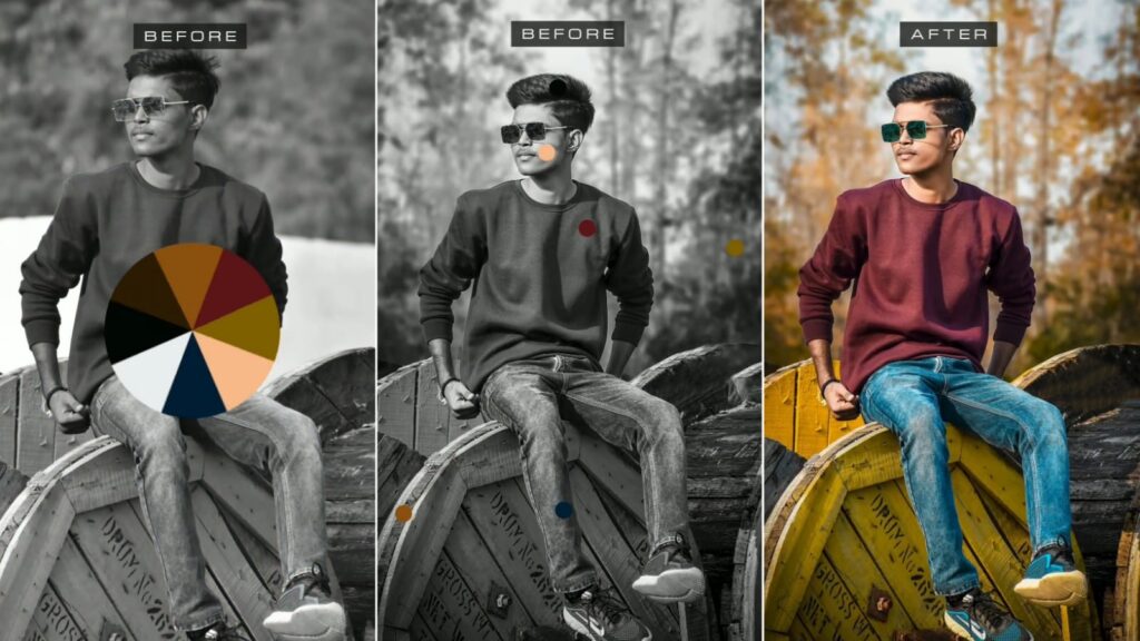 Before And After Color Palette Capcut Template