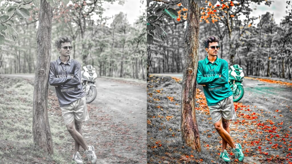 Aqua And Black Tone Lightroom Preset