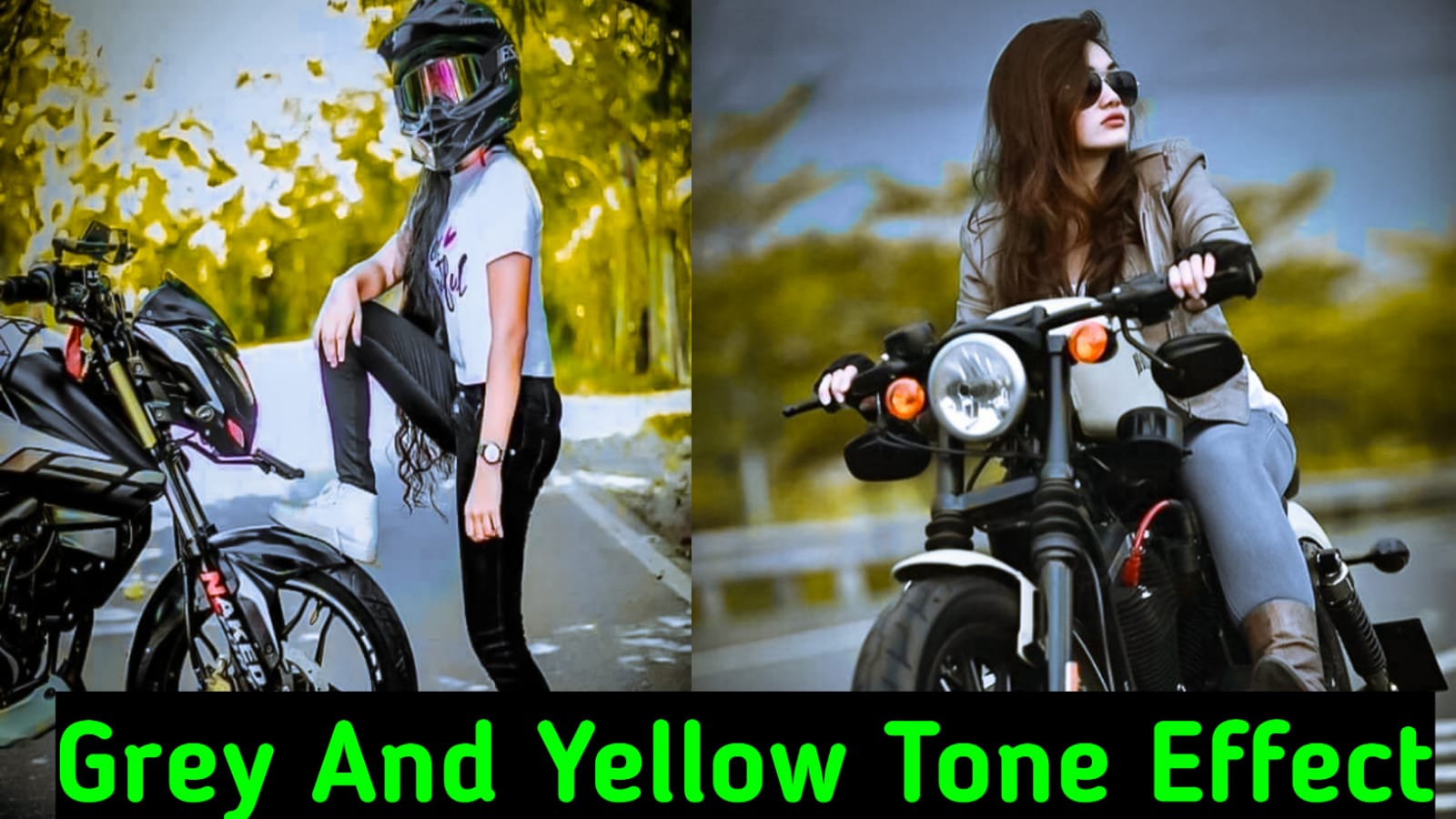 Grey And Yellow Tone Effect lightroom preset 2024