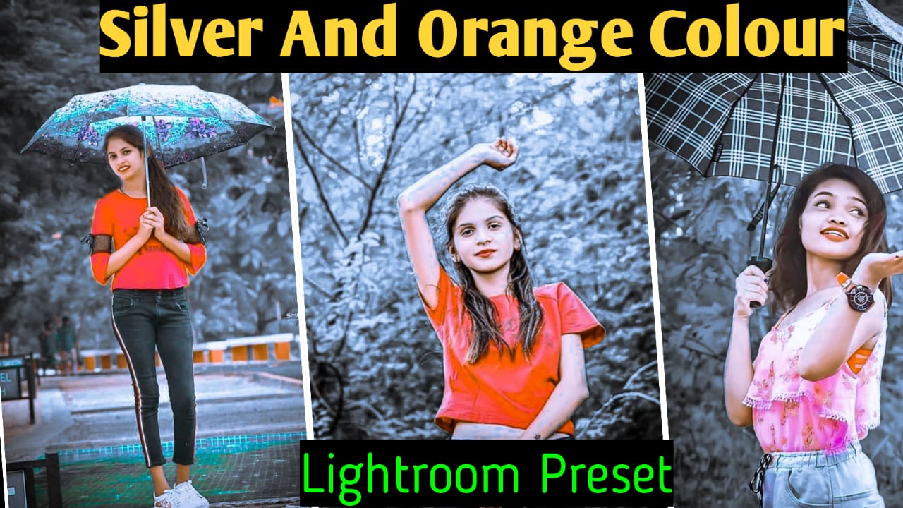 Silver And Orange Colour Effect Lightroom Preset