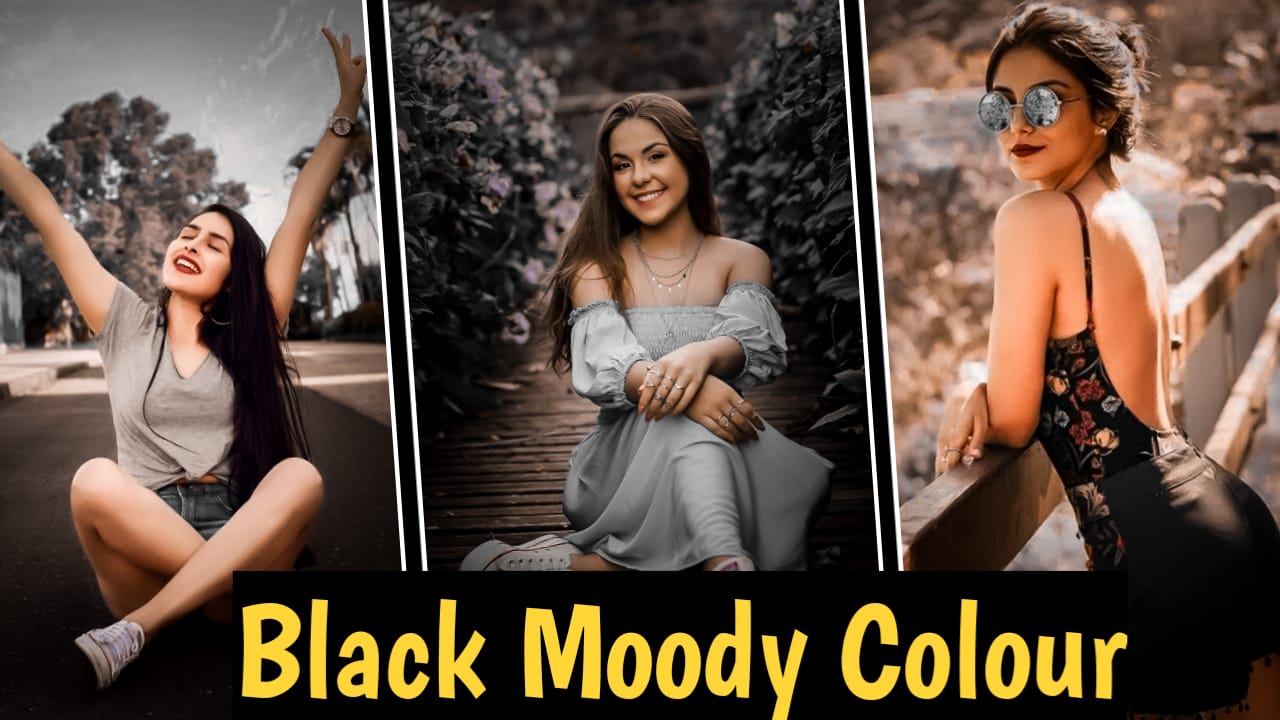 Black Moody Colour Effect Lightroom preset 2024