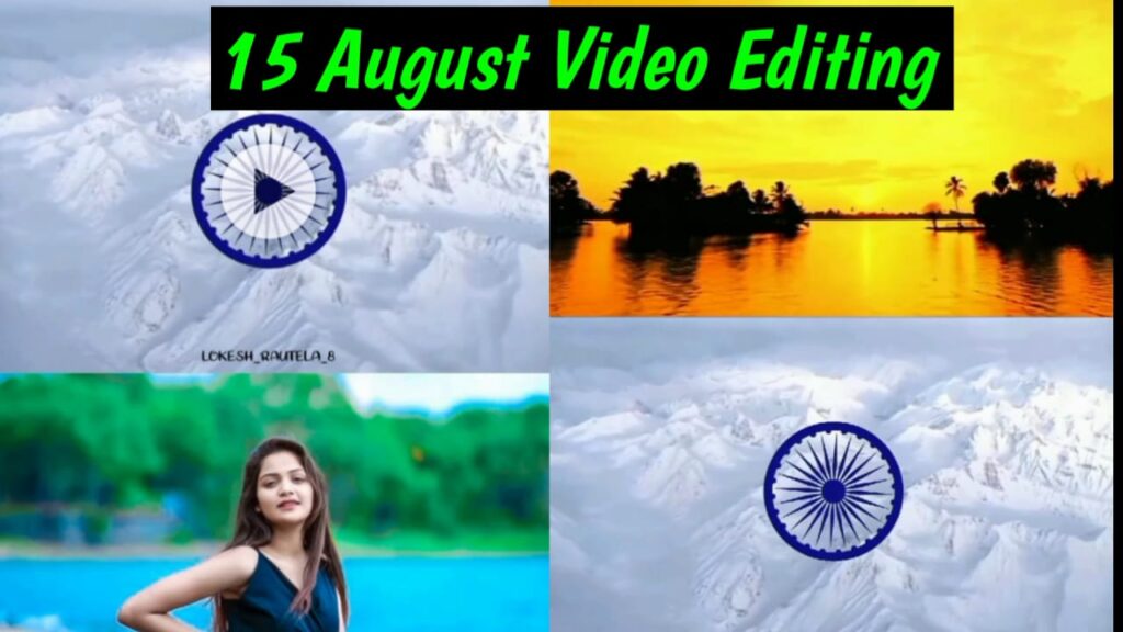 15 August Video Editing Flag Background 2024