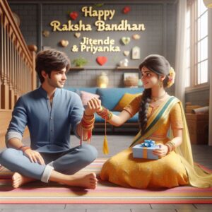 Happy Raksha Bandhan Ai Photo Editing Prompt 2024