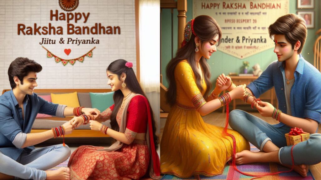 Happy Raksha Bandhan Ai Photo Editing Prompt 2024