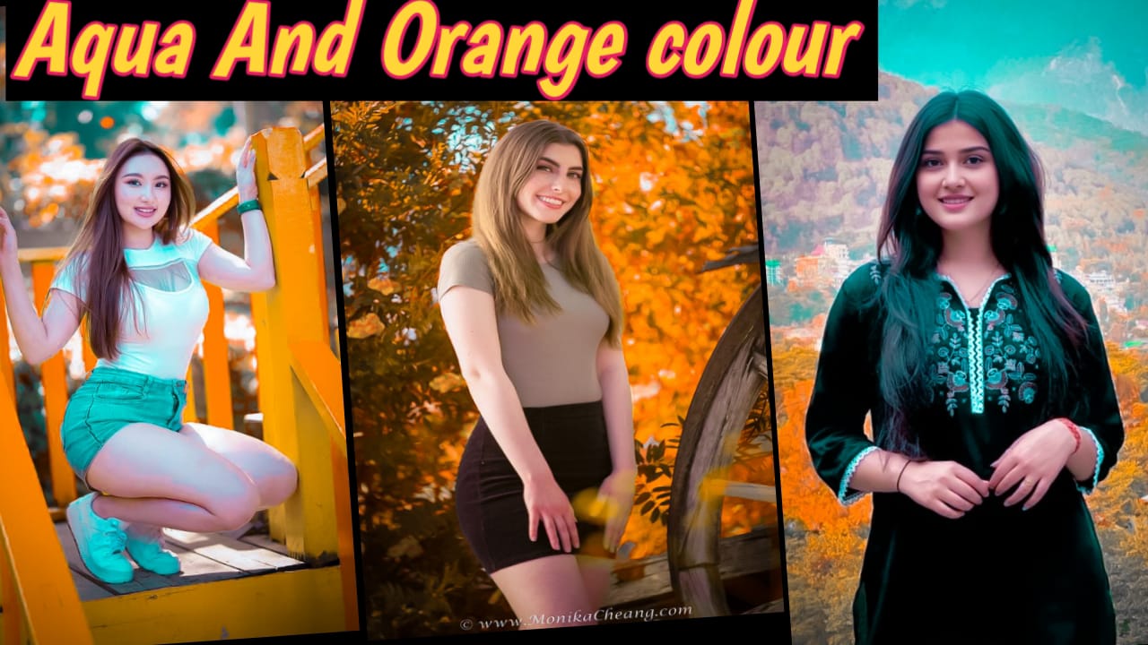 Aqua And Orange Colour Effect Lightroom Preset