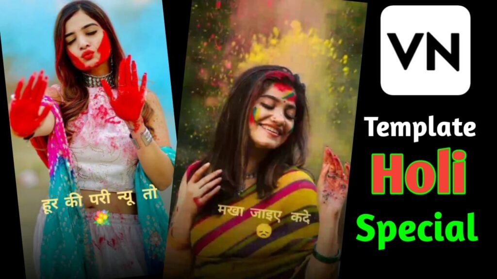 Holi Special VN Template Instagram Trending Reels